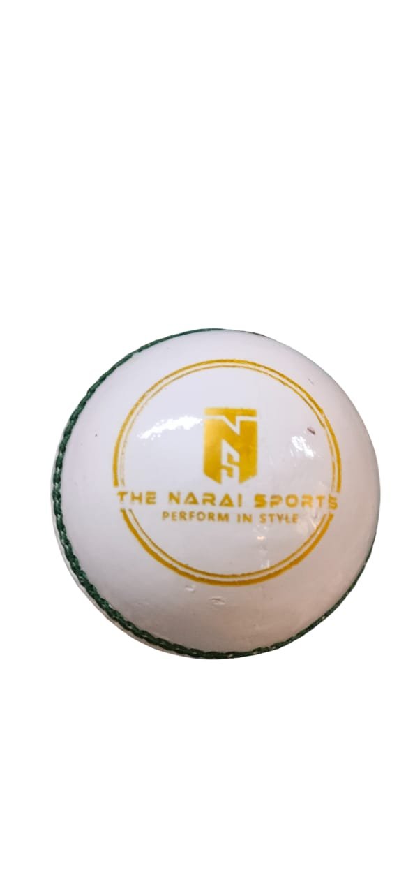 TNS T-20 Grade A Quality Cricket Leather Ball 4 Piece Leather Ball - Pack of 1,White